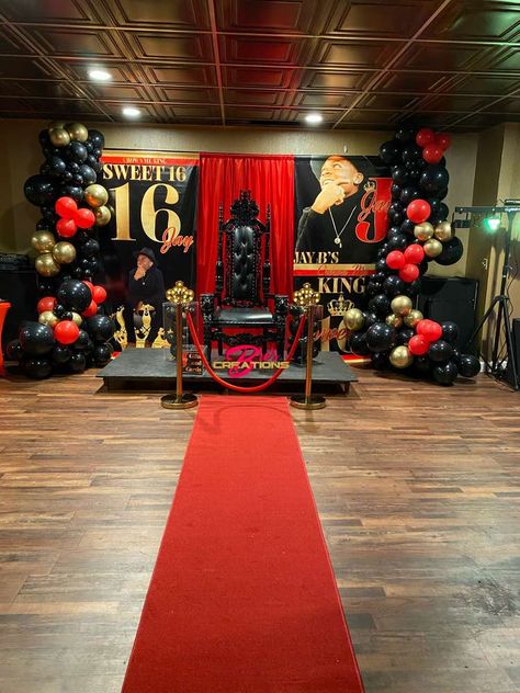 Male Quinceanera Ideas, Swag Party Theme, Queen For A Day Party Ideas, Sweet 16 Party Ideas Themes Black White Red, Swag Birthday Party Ideas, 18th Birthday Party Ideas Male, Kings And Queens Theme Party, 15 Birthday Boy Party Ideas, Sweet 16 Costume Party Ideas