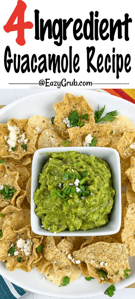 Simple Guacamole Recipe, Party Munchies, Simple Appetizer, Guacamole Recipe Easy, Easy To Make Appetizers, Easy Guacamole, Eating At Night, Easy Appetizers, Guacamole Recipe