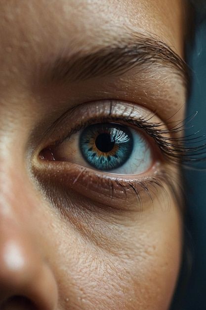 Photo photo realistic image of an eye | Premium Photo #Freepik #photo Eyes For Drawing Reference, Eyes Photo Reference, Art Reference Photos Eyes, Eyes Refrences Photos, Eye Images Photography, Eye Portrait Photography, Eye Photo Reference, Eye Refrences Photos, Reference Photos Eyes