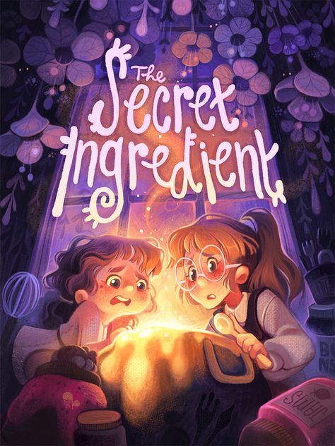 The Secret Ingredient | Illustrations Shading Practice, Childrens Book Cover, Book Illustration Design, Story Books Illustrations, Illustration Art Kids, Book Cover Illustration, Cover Illustration, Picture Books Illustration, Book Illustration Art