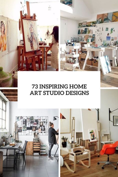 inspiring home art studio designs cover Artist Home Studio, Studio Room Ideas, Hobby Room Design, Garage Art Studio, Home Studio Design, Ikea Cart, Artist Studio Space, Art Studio Decor, Home Art Studio