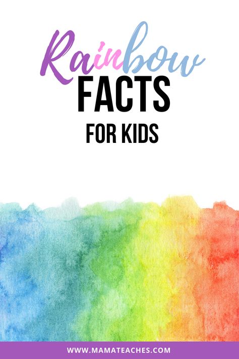 Rainbow Facts, Fair Week, Rainbow Lessons, Curriculum Planner, Kids Questions, About Rainbow, March Themes, Fun Facts For Kids, Preschool Letter