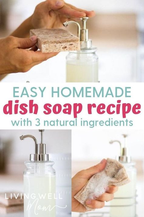 Dr Bronners Dish Soap, Non Toxic Dish Soap, Dish Soap Recipe, Homemade Dish Soap, Natural Dish Soap, Diy Dish Soap, Doterra Recipes, Diy Soaps, Cleaning Diy