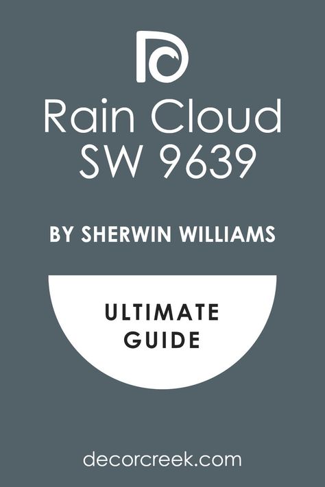 Ultimate Guide. Rain Cloud SW 9639 Paint Color by Sherwin Williams Sw Rain Cloud, Rain Cloud Sherwin Williams, Sherwin Williams Rain Cloud, Sherwin Williams Rain, Cloud Office, Cloud Bedroom, Sherman Williams, Agreeable Gray Sherwin Williams, Cloud Kitchen