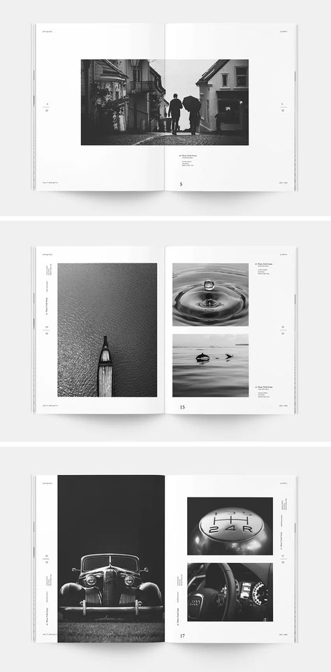 Photography Portfolio Layout Design, Magazine Layout Photography, Photo Brochure Design, Photography Books Design, Photography Books Layout, Photography Book Design Layout, Photo Editorial Layout, Photo Portfolio Design, Photo Layout Design Templates