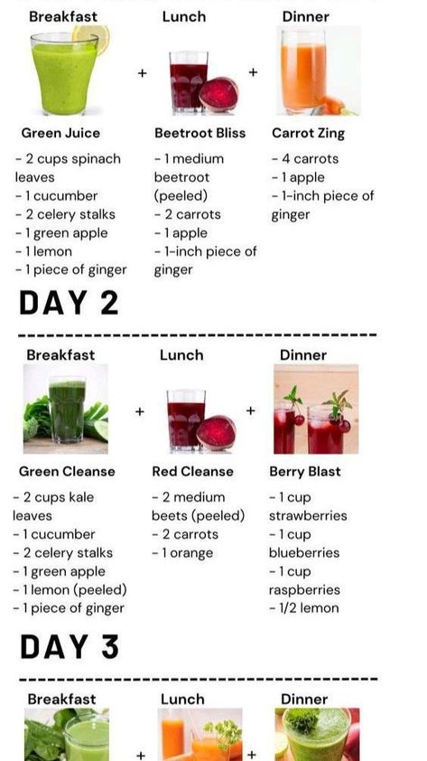 3 Days Juice Cleanse Recipes, Gut Reset Juice, Juice Cleanse For Beginners, Fruit And Juice Cleanse, Juice Cleanse Blender Recipes, Juices For Prediabetic, Juicing Recipes Meal Replacements, Daily Juicing Recipes, Juice Recipes With Ginger