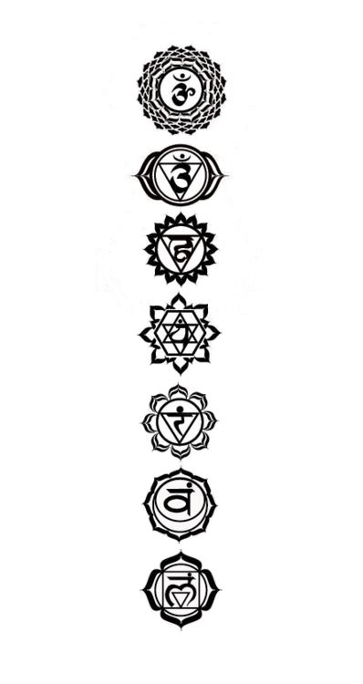 215 Spirited Chakra Tattoo Designs and Ideas (2022) - TattoosBoyGirl 7 Chakras Tattoo Design, Seven Chakras Tattoo, Shiva Chakra, 7 Chakras Tattoo, Chakras Tattoo, Forearm Tattoos For Men, Meditation Tattoo, Spiritual Tattoo, Backpiece Tattoo