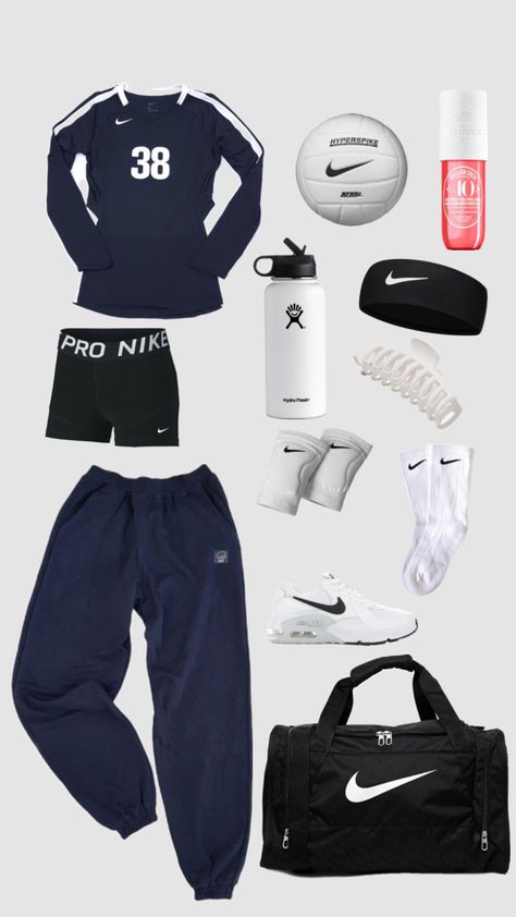 Cute Volleyball Outfits, Vollyball Outfits, Volleyball Practice, Gymwear Outfits, Volleyball Inspiration, Volleyball Workouts, Cute Nike Outfits, Fitness Wear Outfits, Practice Outfits