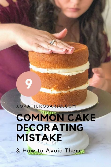 Best Cake For Decorating, Tips For Baking Cakes, Tips For Frosting A Cake, Cake Recipes For Decorating, Diy Cake Design, How To Design Cake, How To Make A Professional Cake, Beginners Cake Decorating Ideas, Decorate Cake For Beginners