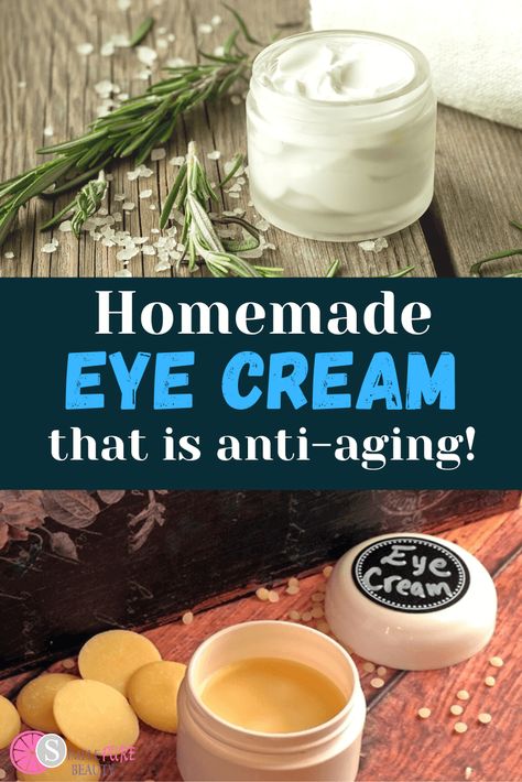 How To Make Eye Cream, Green Tea Eye Cream Diy, Home Made Eye Cream, Homemade Under Eye Cream, Diy Botox Cream, Homemade Eye Cream Recipes, Diy Eye Bags, Diy Eye Cream Recipe, Botox Cream