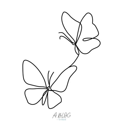 Beginner Butterfly Tattoo, Cute One Line Drawings, Find Line Butterfly Tattoo, Butterfly Lines Tattoo, One Line Butterflies, Fine Line Butterfly Drawing, Line Art Design Butterfly, Line Drawing Butterfly Tattoo, Butterflies Tattoo Minimalist