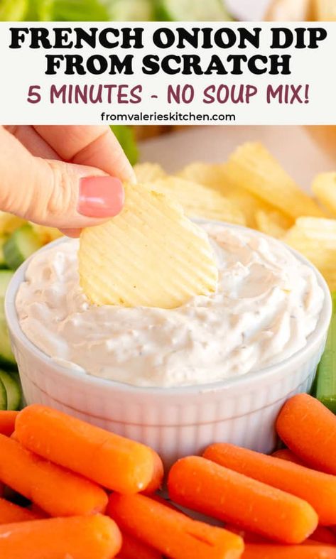 Homemade Onion Dip, French Onion Dip Recipe, Homemade French Onion Dip, Chip Dip Recipes, Onion Dip Recipe, Homemade Dips, French Onion Dip, Classic Appetizers, Dip Recipes Easy