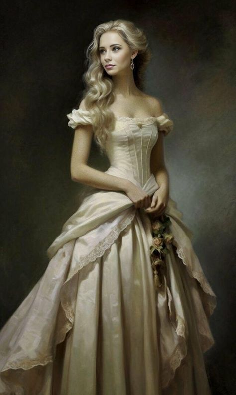 Gaun Abad Pertengahan, Old Fashion Dresses, Fantasy Dresses, Old Dresses, Dream Wedding Ideas Dresses, Fantasy Gowns, Dress Aesthetic, فستان سهرة, Fairytale Dress