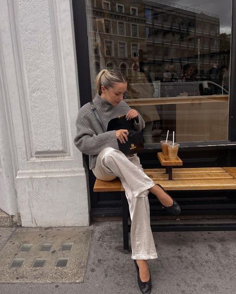 Silk Pants Outfit, Satin Pants Outfit, Minimalism Clothes, White Pants Outfit, Winter Pants Outfit, Trendy Fits, Coachella Fashion, Smart Outfit, Style Inspiration Spring