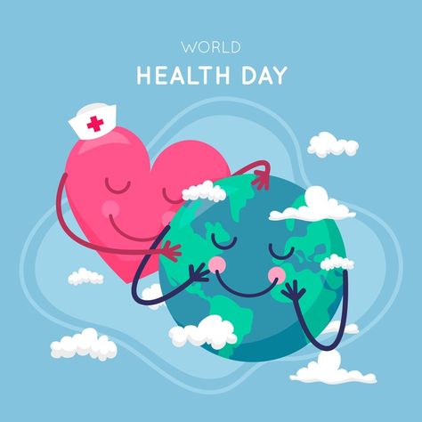 World Health Day Creative Poster, World Health Day Poster Design, World Health Day Theme, World Health Day Poster, Health Day Poster, Pharmacist Day, Beautiful Heart Pictures, World Pharmacist Day, Health Lifestyle Quotes