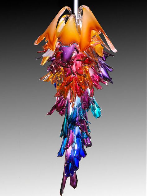 Blown Glass Chandelier, Painted Glass Art, Dale Chihuly, Art Of Glass, Glas Art, Blown Glass Art, Glass Artwork, Chihuly, Wow Art