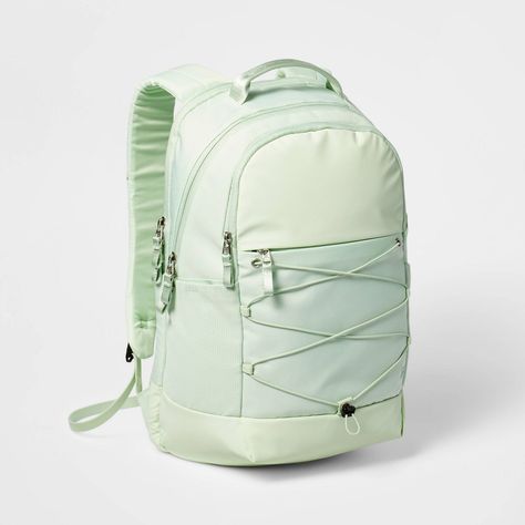 Sporty 19" Backpack Mint Green - All in Motion™ | Target Simple Backpacks For School, All In Motion Backpack, Cheap Backpacks For School, Good Backpacks For Middle School, Big Backpacks For High School, Cute Backpack For School, Book Bags For Middle School, Teen Girl Backpacks, Green Backpacks For School