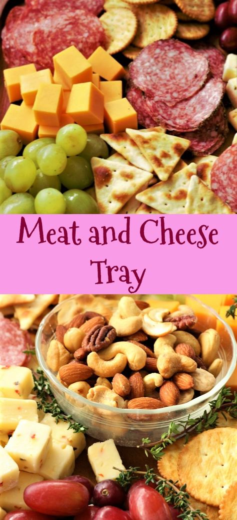 Cheese Meat Tray Ideas, Cheese Cracker Tray Ideas, Meat And Cheese Tray Ideas Thanksgiving, Meat Cheese Tray Ideas, Birthday Meat And Cheese Tray, Meat Cheese And Nut Board, Pepperoni Cheese And Cracker Tray, Cheese Plates Ideas, Meat Cheese Crackers Charcuterie