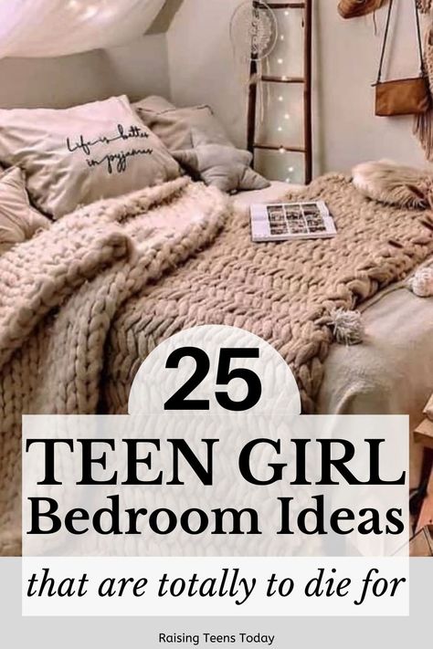 25 Cool Bedroom Ideas for Teen Girls - Raising Teens Today Teens Bedroom Ideas For Girls Teenagers, Single Bed Decor Ideas, Bedroom Ideas For Teenage Rooms, Teen Neutral Bedroom Ideas, Teen Girl Bedroom Ideas 2023, Purple And Gray Bedroom Ideas For Teens, Teen Girl Room Decor Ideas, Small Bedroom Ideas Teenage Girl, Small Bedroom Teenage Girl