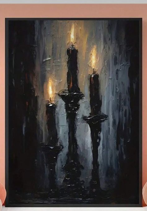 Pop Out Painting, Eerie Painting Ideas, Abstract Halloween Painting, Vampire Oil Painting, Gothic Style Painting, Acrylic Dark Painting, Acrylic Painting Ideas Dark, Black Canvas Paintings Acrylics Abstract Art, Big Art Ideas