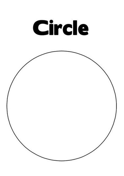 Picture Of Circle Shape, Circle Craft For Preschoolers, Shapes Outline Free Printable, Circle Coloring Pages Free Printable, Shape Outlines Free Printable, Shapes Coloring Pages Free Printable, Preschool Circle Activities, Circle Toddler Activities, Circle Shape Worksheets For Preschool