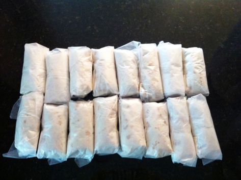 Homemade Breakfast Burritos, Freezer Breakfast Meals, The Family Freezer, Make Ahead Breakfast Burritos, Microwave Breakfast, Frozen Burritos, Family Freezer, Freezer Breakfast Burritos, Breakfast Burritos Frozen