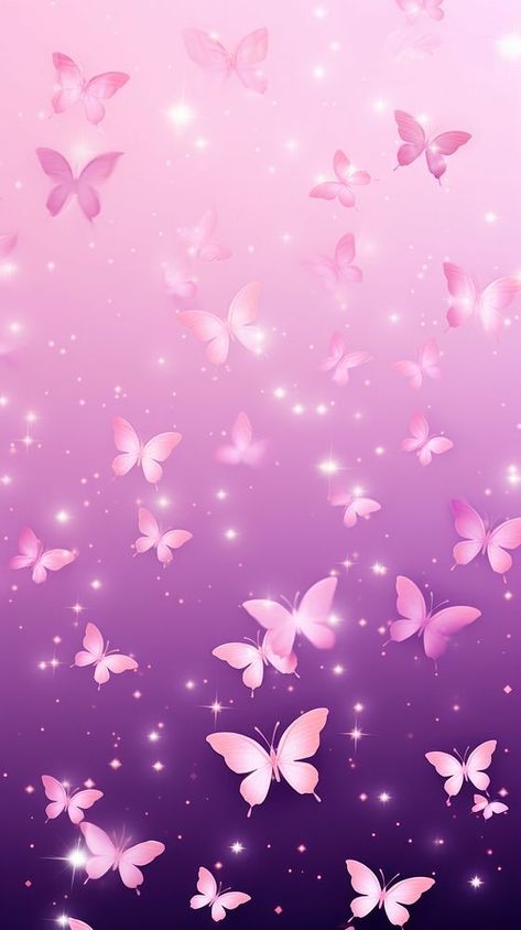 Glitter pink butterfly pattern backgrounds purple petal. AI generated Image by rawpixel. | premium image by rawpixel.com / Wan Wallpaper Purple Butterfly, Butterfly Wallpaper Pink, Cute Butterfly Wallpaper, Phone Wallpaper Purple, Purple And Pink Background, Iphone Wallpaper Purple, Butterfly Phone Wallpaper, Purple Glitter Wallpaper, Backgrounds Purple