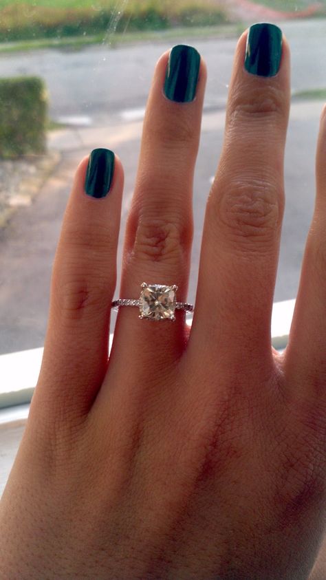 Moisanite Engagement Ring, Cushion Cut Wedding Rings, Wedding Rings Princess Cut, Antique Engagement Ring, Engagement Rings Cushion, Cushion Cut Engagement Ring, Round Engagement Rings, Princess Cut Engagement Rings, Princess Cut Rings