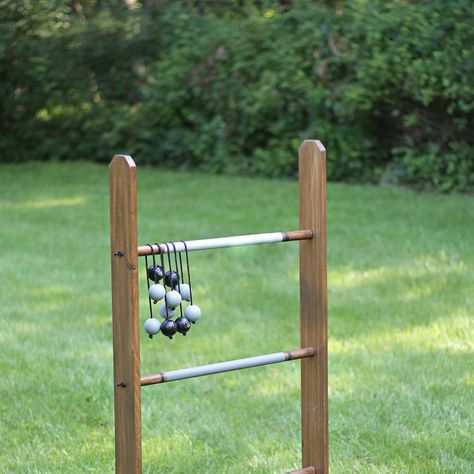 Diy Wood Ladder, Ladder Toss, Ladder Golf, Diy Golf, Ladder Ball, Golf Diy, Diy Ladder, Wood Ladder, Wooden Ladder