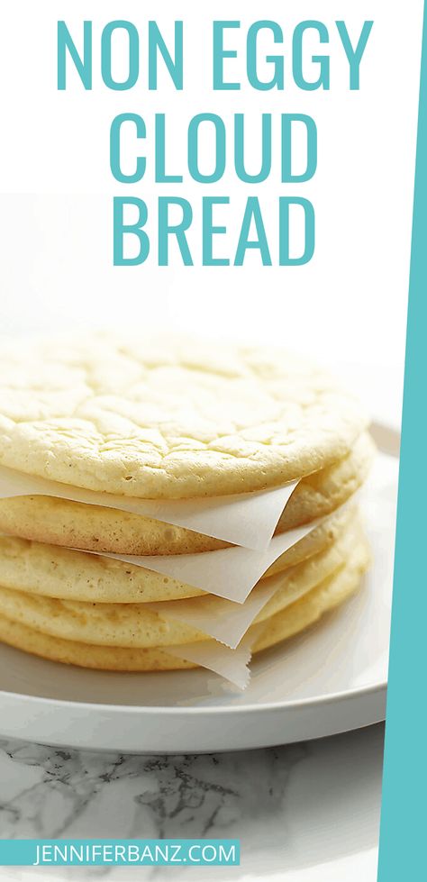 Flavored Cloud Bread, Moon Bread Recipe, High Protein Cloud Bread, Cloud Bread Recipe 3 Ingredients, Gf Bread Recipes, Moon Bread, Gf Wraps, Metabolic Recipes, Cloud Bread Recipe