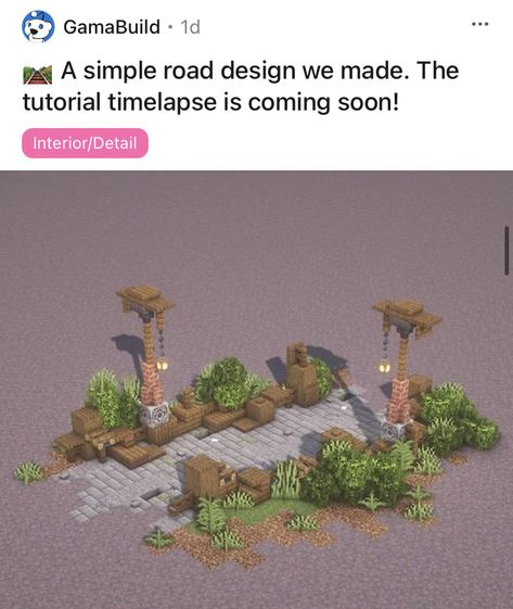 Path Ways Minecraft, How To Make A Path In Minecraft, Mc Path Designs, Minecraft Stone Pathway, Minecraft Cute Path Ideas, Cottage Core Minecraft Path, Path Idea Minecraft, Pathways In Minecraft, Minecraft Perfect Circle