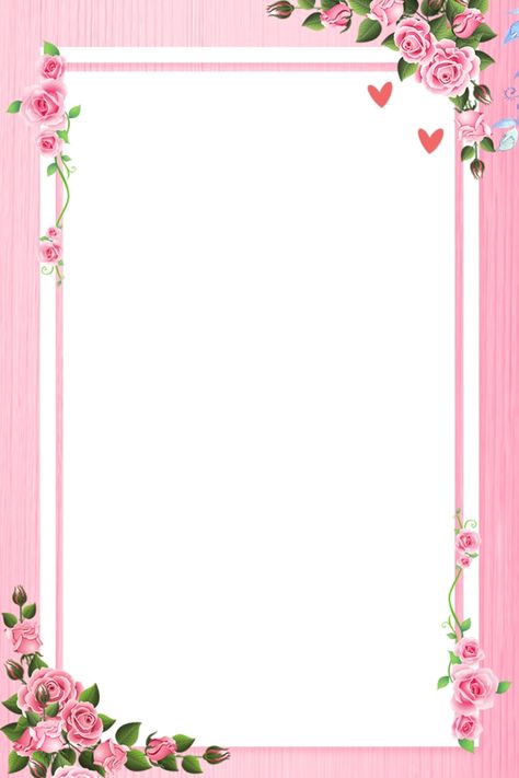 Flower Background Design, Flower Background Images, Colorful Borders Design, Watercolor Flower Background, Flower Graphic Design, Frame Floral, Frame Border Design, Pink Background Images, Page Borders Design