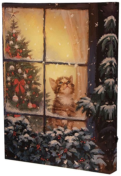 Christmas Kitty Painting, Christmas Cat Paintings On Canvas, Christmas Painting Realistic, Christmas Picture Drawing, Christmas Drawing On Canvas, Christmas Cat Painting Easy, Christmas Paintings Canvas, Cute Christmas Paintings On Canvas, Diy Christmas Art Canvases