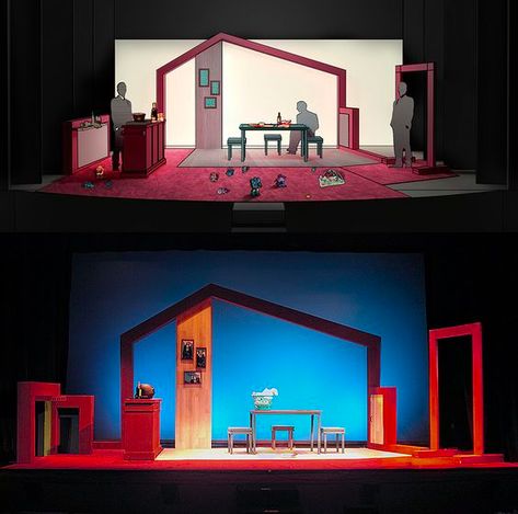 Theater Stage Design Ideas, Set Design Ideas Theatre, Classroom Stage Design, Theatre Decorations Stage, Theater Ideas Stage, Stage Play Set Design, Claymation Set Design, Scene Design Theater, Simple Theatre Set Design