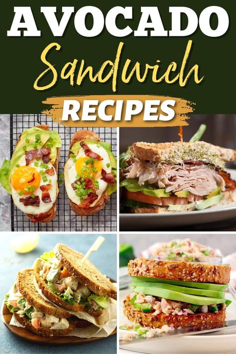 Guacamole Sandwich Ideas, Sandwich Recipes With Avocado, Dinner Sandwich Recipes Healthy, Sandwiches With Avocado, Avocado Sandwich Ideas, Diet Sandwich Recipes, Avocado Lunch Ideas, Avocado Salad Sandwich, Tunacado Sandwich