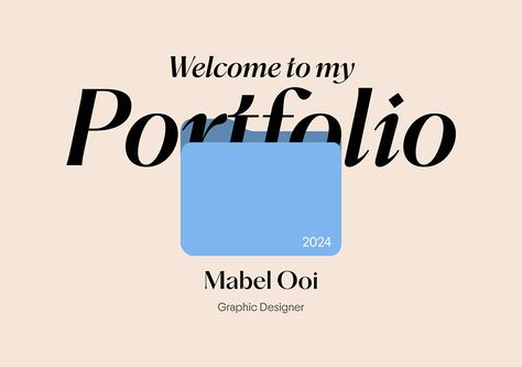 Graphic Design Portfolio 2024 Design Agency Portfolio, Font For Portfolio, Portfolio Design Template Free, Web Dev Portfolio Design, Senior Graphic Designer Portfolio, Big Text Design, Adobe Portfolio Design, Student Portfolio Website, Creative Designer Portfolio