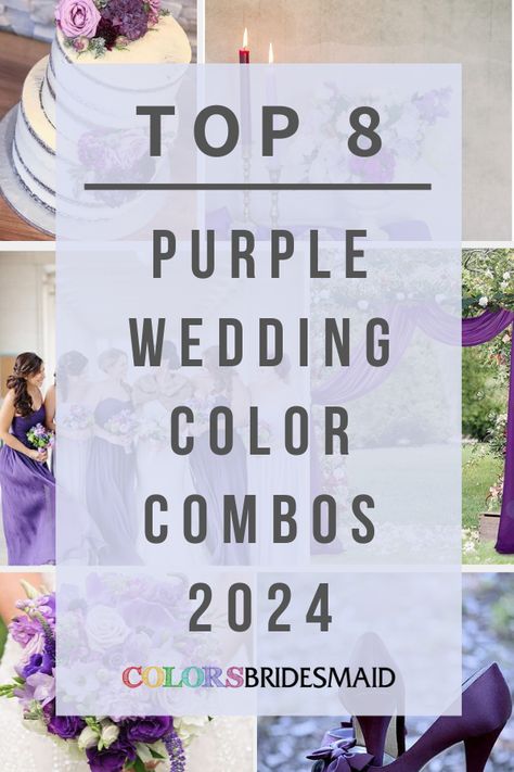 Purple and Bright Green for Purple Wedding Colors for 2024, Purple Bridesmaid Dresses Purple and Bright Green Bouquets - ColorsBridesmaid Purple Spring Wedding Colors, Wedding Colour Schemes Purple, Purple And Cream Wedding Theme, Purple And Silver Wedding Ideas, Light And Dark Purple Wedding, Lilac And Gold Bridesmaid Dresses, Violet And Gold Wedding, Mismatched Purple Bridesmaid Dresses, Summer Wedding Colors Purple