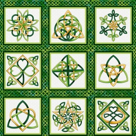 Irish Quilt Patterns, Irish Embroidery, Irish Folk, Celtic Quilt, Quilting Templates, Celtic Patterns, Celtic Knotwork, Celtic Design, Irish Art