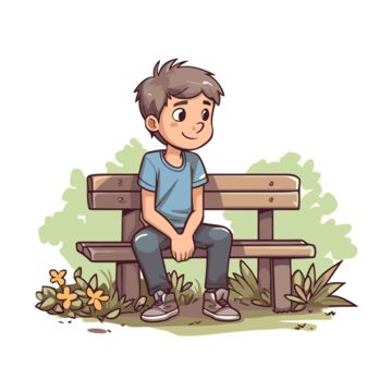 park clipart,cartoon clipart,bench clipart,boy clipart,sitting,clipart,cartoon,arm,furniture,leg,sharing,gesture,chair,plant,happy,font Man Sitting In Chair Drawing, Boy Sitting Drawing, Sitting On Chair Reference, Sit Clipart, Sitting Gesture, August Drawings, Bench Clipart, Boy Cartoon Drawing, Chair Cartoon