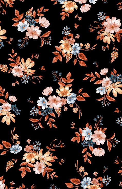 Autumn prints on Behance Flower Pattern Design Prints, Autumn Prints, Flower Pattern Drawing, Flower Print Pattern, Botanical Flower Art, Floral Textile, Textile Prints Design, Flower Pattern Design, Textile Pattern Design