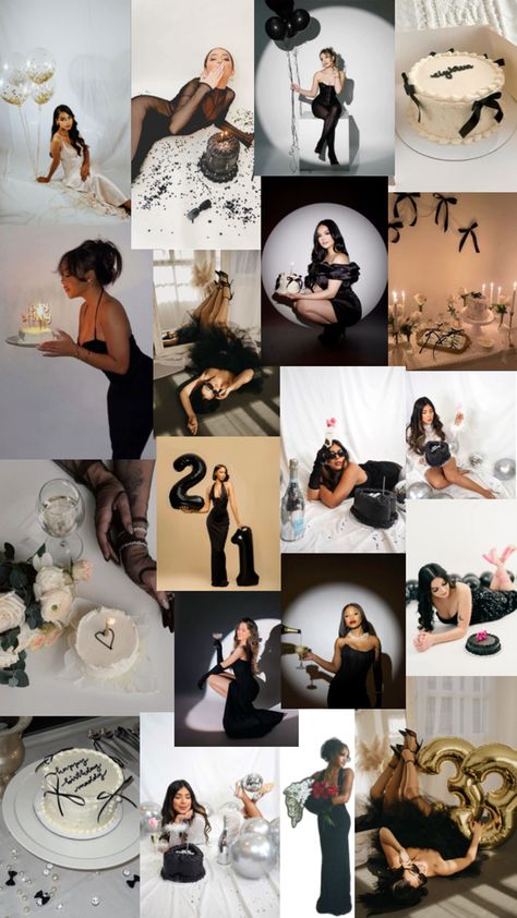 30th Birthday Pics For Women, 36 Years Old Birthday Photo Shoot, Theme For Birthday Photoshoot, Black Dress Code Birthday Party, 30th Birthday Photoshoot Ideas At Home, 30s Birthday Photoshoot Ideas, Birthday Black Photoshoot, Glamour Photo Shoot Birthday, Birthday Glamour Photoshoot