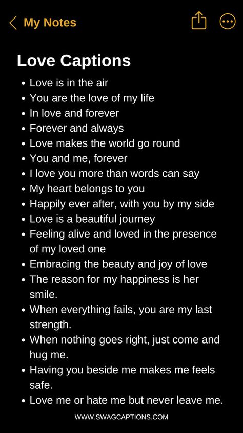 Looking for the perfect words to express your feelings? Check out these "Love Captions for all your Romantic Pictures on Instagram"! Whether you're sharing a special moment, celebrating an anniversary, or just feeling the love, these captions will add a touch of romance to your photos. From sweet and sentimental to fun and flirty, find the ideal caption to make your posts unforgettable. Share your love story with the world using these enchanting and heartfelt captions. One Word Quotes For Love, Short Aesthetic Love Captions, Comment On His Picture, Loving Captions Instagram, Romance Caption Instagram, Sweet Moments Quotes, Couple Page Name Ideas Instagram, Short Love Quotes For Her Romantic, What Is Love Quotes Feelings