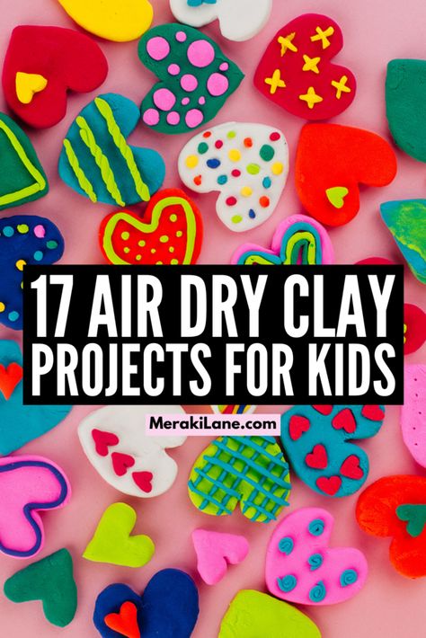 Clay Craft Preschool, Crafts With Model Magic, Easy Air Drying Clay Ideas, Preschool Clay Ideas, Preschool Model Magic Ideas, Clay Crafts For Kindergarten, Modeling Clay Activities, Air Dried Clay Projects Ideas For Kids, Air Dry Clay Projects For Preschoolers