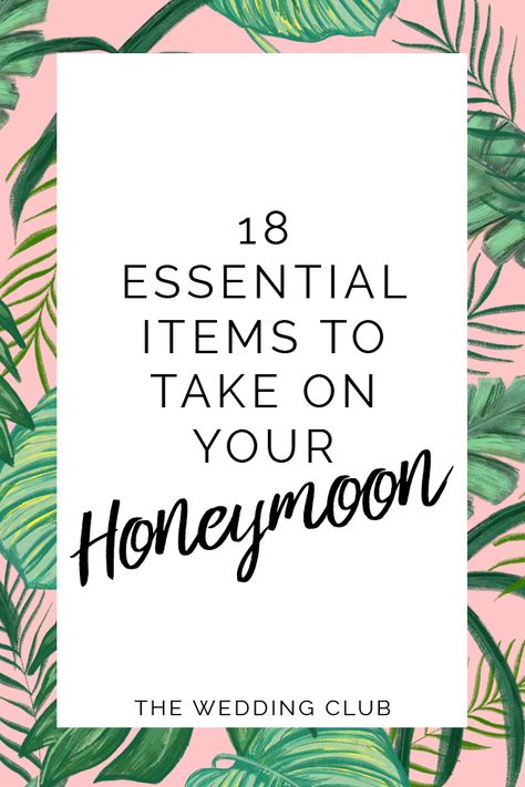 Honeymoon Outfit Inspiration, Things To Pack For Honeymoon, Destination Wedding Packing List Brides, Honeymoon Travel Essentials, Honeymoon Bag Gift Ideas, What To Pack For Honeymoon, Beach Honeymoon Packing List, Honeymoon Must Haves Brides, Honeymoon Gifts For Bride