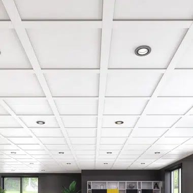 Embassy Ceilings 80 Sq. ft. Suspended Ceiling Tile and Grid Kit | Wayfair White Drop Ceiling, Drop Ceiling Makeover, Drop Ceiling Basement, Ceiling Alternatives, Suspended Ceiling Tiles, Styrofoam Ceiling Tiles, Pvc Ceiling Tiles, Drop Ceiling Tiles, Armstrong Ceiling