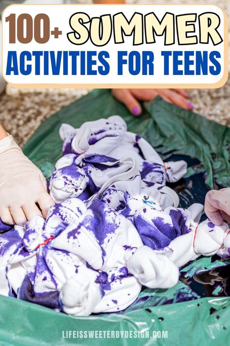 Looking for the ultimate summer bucket list for your teen? 🌞 Check out 100+ Summer Activities for Teens! Teen Summer Activities, Summer Break Ideas, Summer Activities For Teens, Ultimate Summer Bucket List, Break Ideas, Summer Study, Teen Fun, Camping Stuff, Activities For Teens