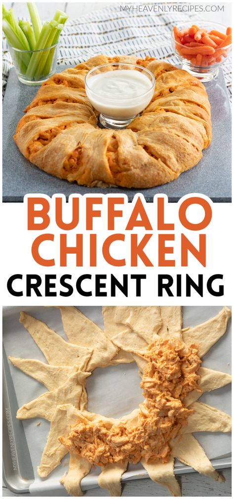 buffalo chicken crescent ring Cheesy Stuffing And Chicken Crescent Ring, Bbq Chicken Ring Crescent Rolls, Taco Ring With Crescent Rolls Pampered, Football Food Crescent Rolls, Pillsbury Crescent Roll Dinner Recipes, What Can You Make With Pillsbury Crescent Rolls, Chicken Pillsbury Crescents, Ring Dinner Crescent Rolls, Crescent Roll Recipes Mozzarella