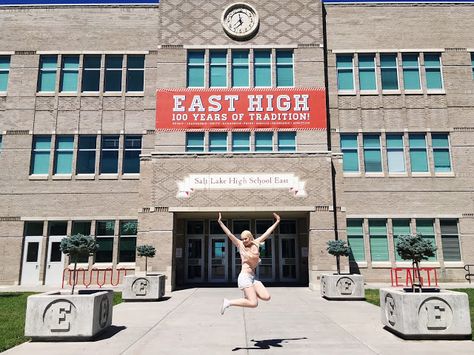 East High School Salt Lake City, East High Wildcats, High School Bucket List, Adventure List, Utah Trip, Salt Lake City Temple, Sunday Funnies, East High School, Lake George Village