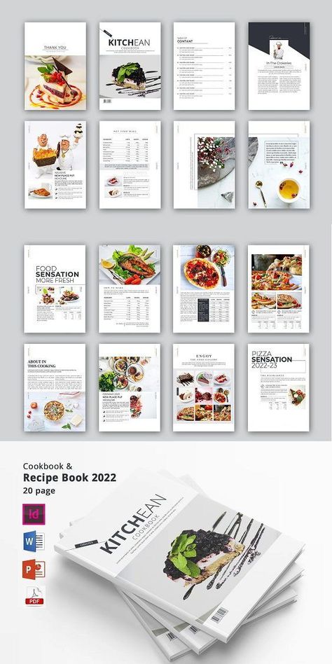 Easily create your own custom cookbook with this FREE printable template. Includes everything you need to get started, from recipe cards to a table of contents. #cookbooktemplate #recipebook . #Food_Book_Cover_Design #Recipe_Book_Layout #Menu_Book_Cover #Recipe_Book_Cover_Design Recipe Book Layout, Cookbook Design Layout, Cookbook Cover Design, Own Recipe Book, Microsoft Word 2016, Recipe Design, Recipe Book Covers, Ebook Template Design, Homemade Recipe Books