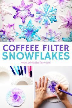 Looking for a snow day activity at home for your kids? Make these easy coffee filter snowflakes using our free printable templates #wintercrafts #craftsforkids Coffee Filter Snowflakes, Coffee Filters Snowflakes, Sell Easy, January Crafts, Free Printable Templates, Winter Activities For Kids, Winter Craft, Winter Preschool, Easy Coffee